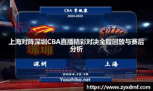 上海对阵深圳CBA直播精彩对决全程回放与赛后分析